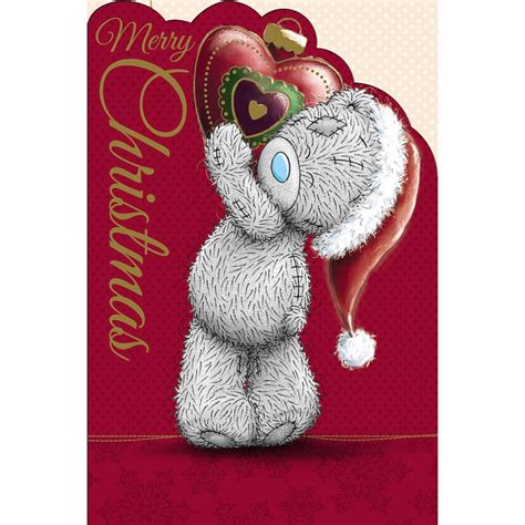 Tatty Teddy With Bauble Heart Me To You Bear Christmas Card X01mf005