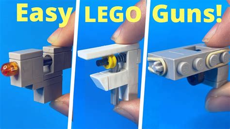 How To Make 5 Mini Lego Guns Youtube