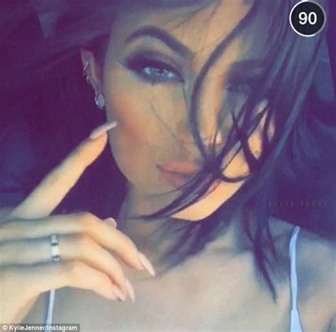 kylie jenner is nearly unrecognizable as she posts sexy selfie daily mail online