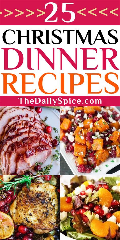 25 Delicious Christmas Dinner Recipes Dinner Ideas The Daily Spice