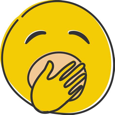 Bostezando Emojis Aburrido O Soñoliento Emoticono Amarillo