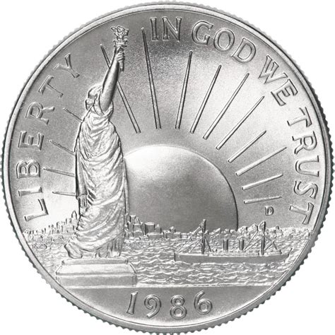 1986 D Statue Of Liberty Centennial Bu Commemorative Half Dollar Us