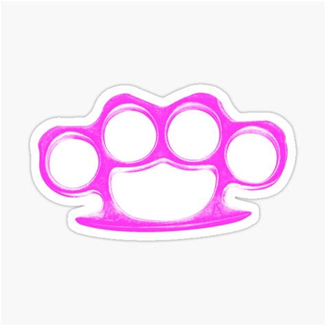 Knuckle Duster Sticker For Sale By Babydollchic Redbubble