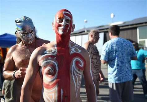 Nude Body Painting Takes Over San Francisco S Urban Burning Man