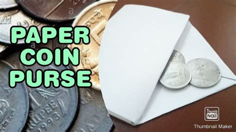 How To Make Origami Coin Purse Using A4 Paper Youtube
