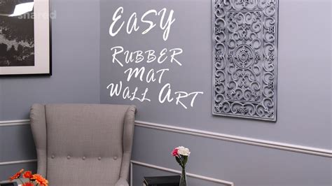 Easy Rubber Mat Wall Art Home Decor Youtube