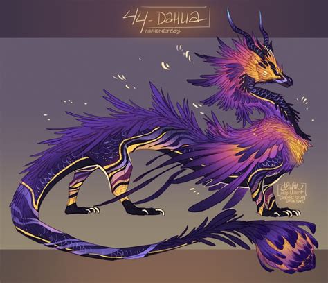 44 Dahlia By Arukanoda Mythical Creatures Art Fantasy Creatures Art