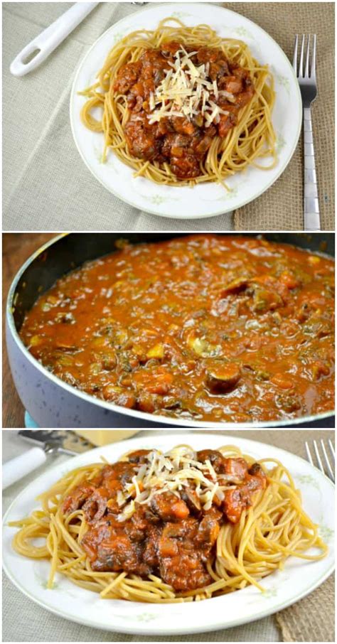 Easy Meatless Spaghetti Recipe Build Your Bite