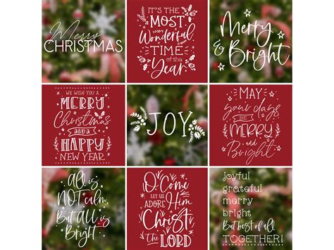 Christmas Overlays Holiday Word Art Overlays For Photographers