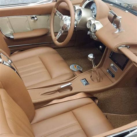 58 Corvette Interior Job Auto Upholstery Grey With Brown And Tan