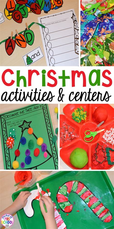Christmas alphabet worksheets for kindergarten. Christmas Activities and Centers for Preschool and Kindergarten: Freebies Too! - Pocket of Preschool