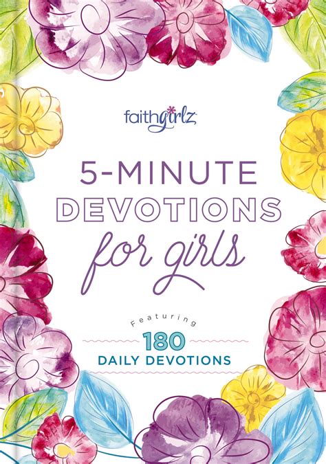 5 Minute Devotions For Girls Featuring 180 Daily Devotions Logos