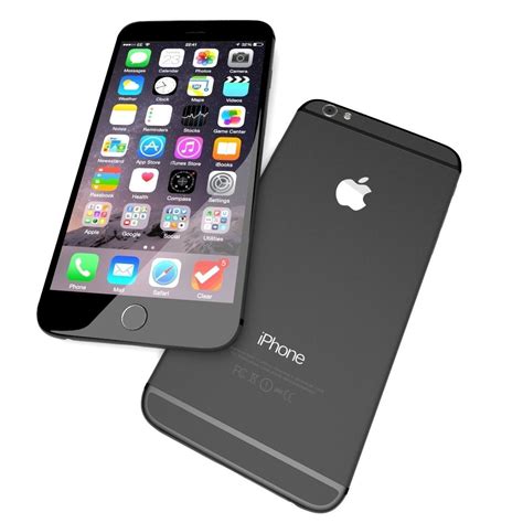 Apple Iphone 6 Black 3d Model Max
