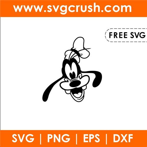 Clipart Vector Goofy 012 Svg Dxf Eps Pdf Png Cricut Cutting File Card