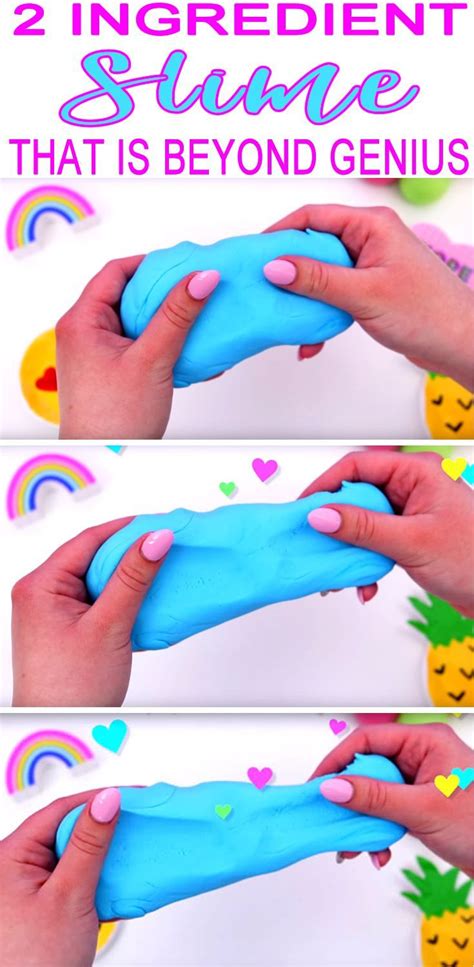 2 Ingredient Slime No Borax No Glue Diy Slime Recipe That You Can