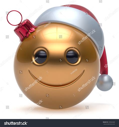 Smiley Face Christmas Ball Emoticon Happy 스톡 일러스트 339964688 Shutterstock