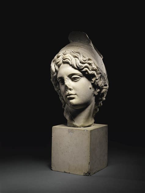 40 A Roman Marble Head Of Ganymede Circa 1st Century Ad
