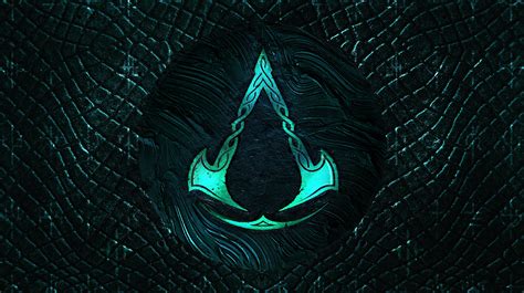 Assassins Creed Valhalla 4K Logo Wallpaper SyanArt Station Assassin