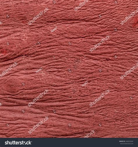 Red Wrinkled Leather Texture Background Stock Photo 246929344
