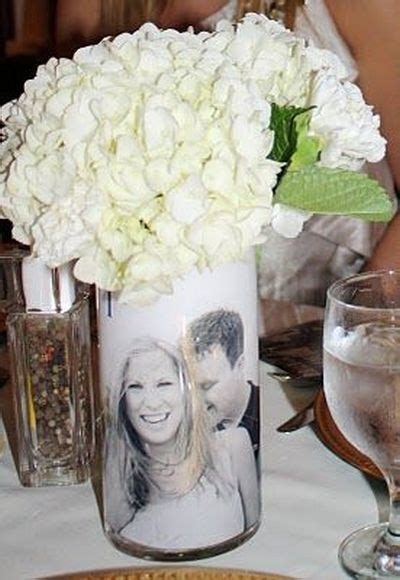 It can be a burlap table runner paired with bright checked ones, a greenery table runner and some centerpieces with wildflowers, centerpieces of tin cans wrapped with burlap and simple blooms. Incorporating photographs of the happy couple into your ...