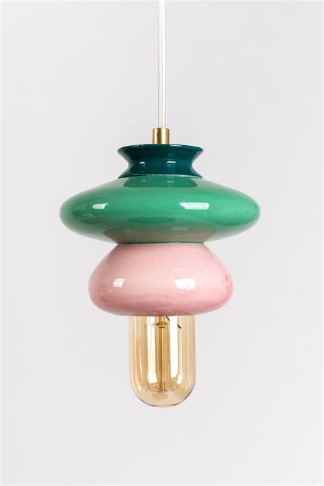Pendant Ceramic Lamp Hanging Lampshade Handmade Design Contemporary