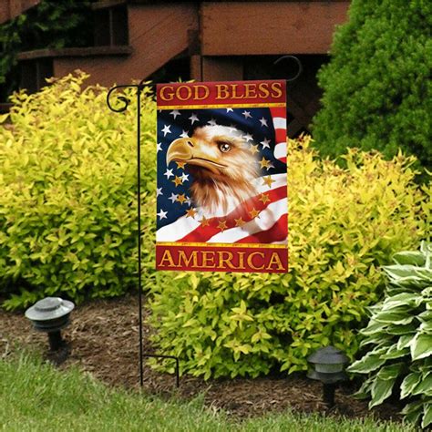 God Bless America Eagle Garden Flag Patriotic Vertical Double Etsy