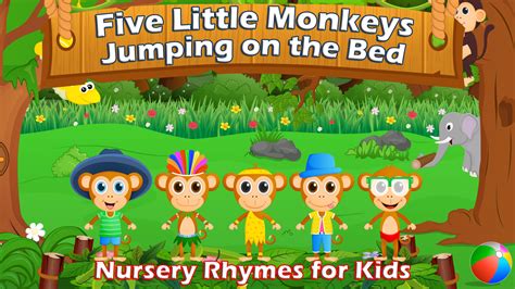 Watch Five Little Monkeys Jumping On The Bed Nursery Rhymes For Kids