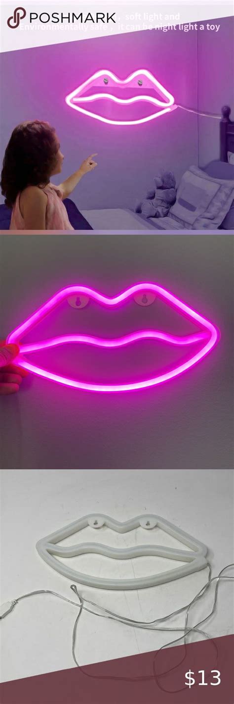 Lip Shaped Neon Signs Led Neon Light Art Decorative Lights Wall Decor