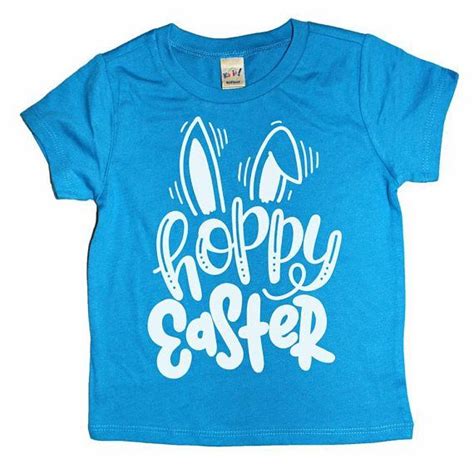 Kids Easter Shirt Hoppy Easter Easter Bunny Shirt Easter Etsy Kids