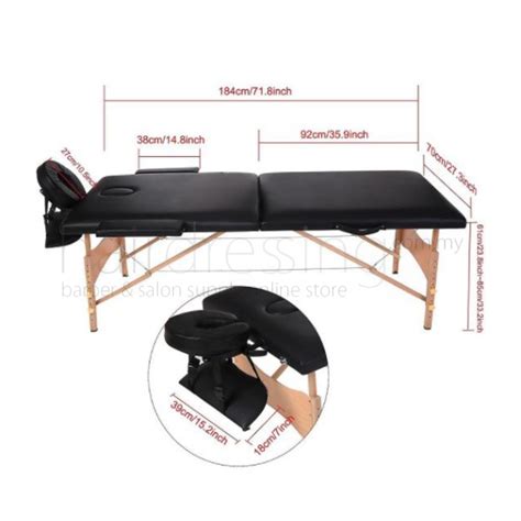 Massage King Portable Massage Bed Xz 3567 Black Headgame