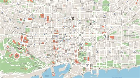 Ciencias Servilleta Expandir Mapa Barcelona Ciudad Forma Del Barco Fama