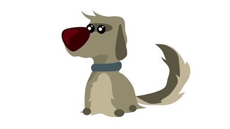 Royalty Free Stock Footage Animated Dog Wagging Its Tail From Stock