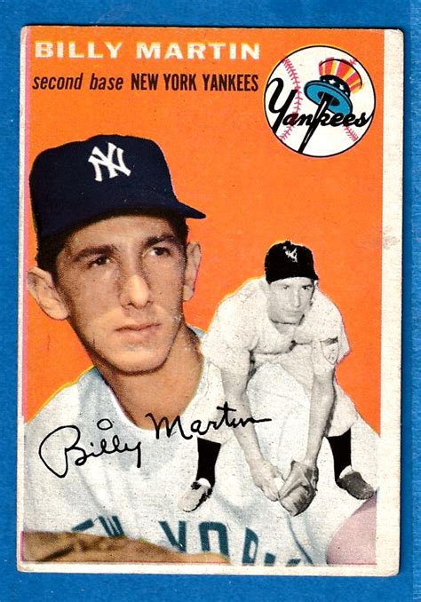 1954 Topps 13 Billy Martin Yankees