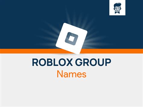 500 Cool Roblox Group Names With Generator Brandboy