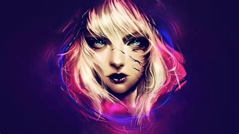 Blue Eyes Fantasy Art Artwork Fan Art Spider Gwen