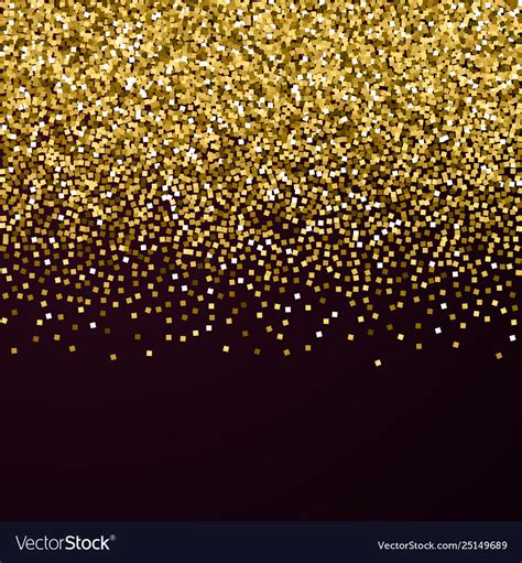 Gold Glitter Luxury Sparkling Confetti Scattered Vector Image