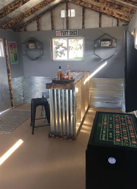 A Man Cave Can Be As Simple Or As Decked Out As Youd Like This Rustic