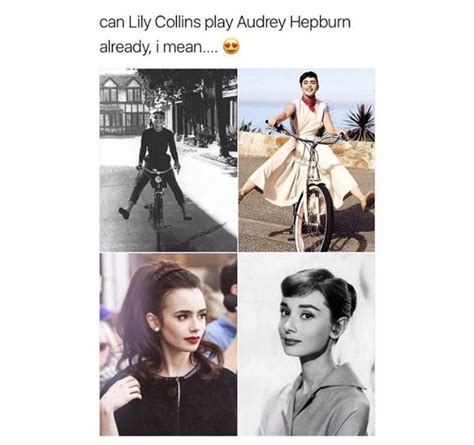 Lily Will Play Audrey Hepburn Hopefully Lily Collins Polaroid Film