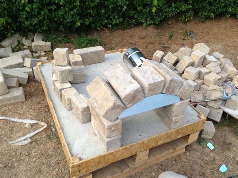Keep the bricks tight together — this is the floor of the oven. How To Make An Outdoor Pizza Oven