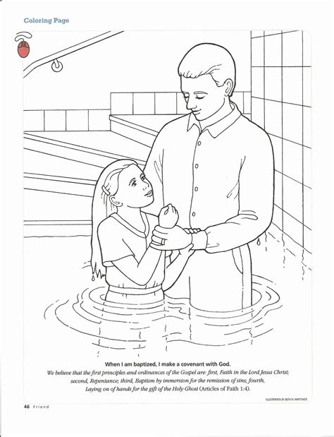 Jesus Christ Baptism Coloring Pages - Tripafethna
