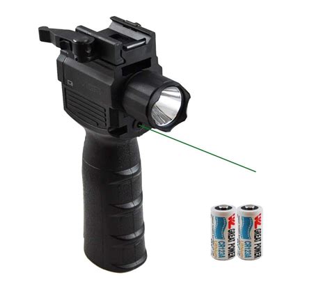 Vism Vertical Foregrip W Tactical Flashlight Green Laser Sight Combo
