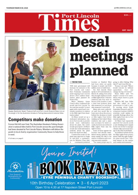 port lincoln times 30th march 2023 port lincoln times