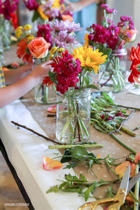 Flower Arranging Party How To Host One And Free Printables Paging