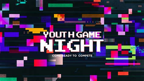 Youth Game Night Ministry Pass Event Graphic