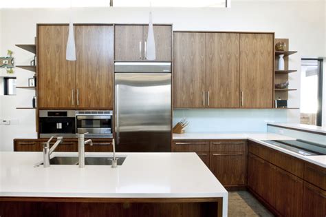 The color outcome, however, will depend on whether the wood is air dried or kiln dried. Walnut and White Kitchen - Modern - Kitchen - denver - by ...