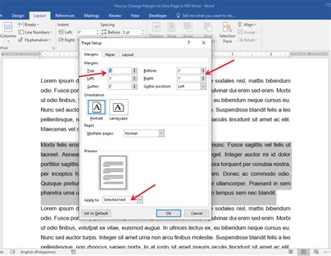 How To Change Margin On One Page In Ms Word Officebeginner