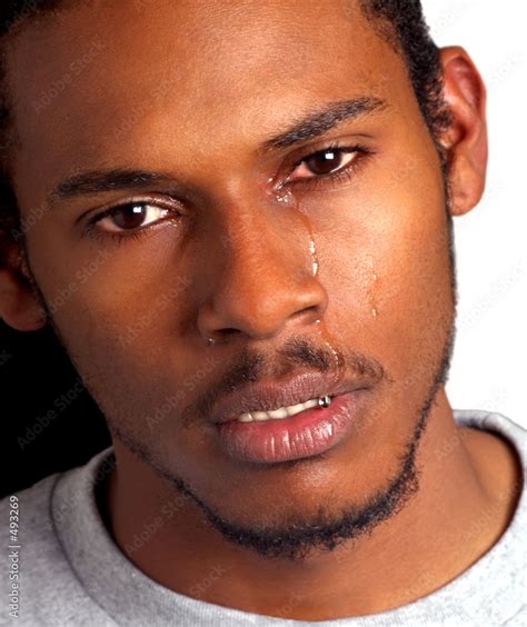 Black Man Crying Stock Photo Adobe Stock