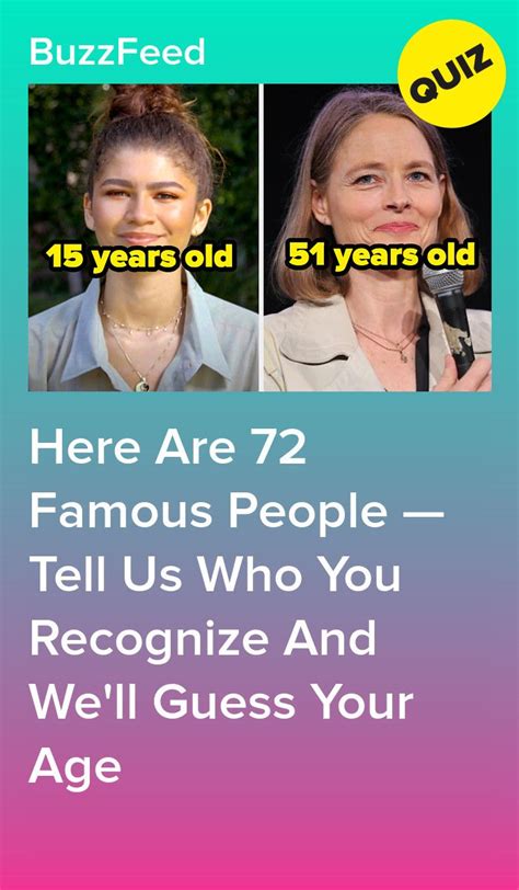 Here Are 72 Famous People Tell Us Who You Recognize And We Ll Guess