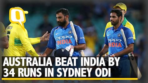 Match Highlights India Vs Australia 1st Odi The Quint Youtube