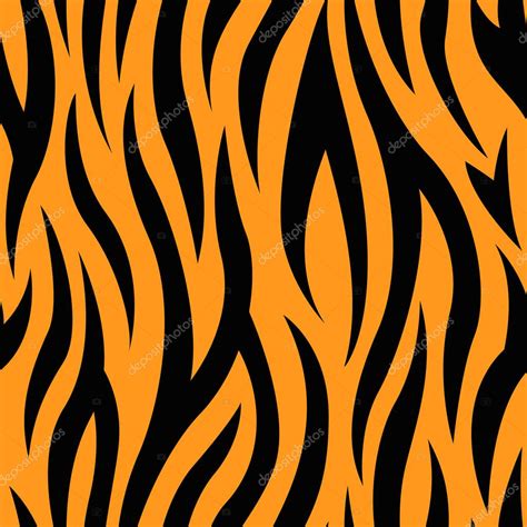 Tiger Stripes Seamless Pattern Stock Vector Pixaroma